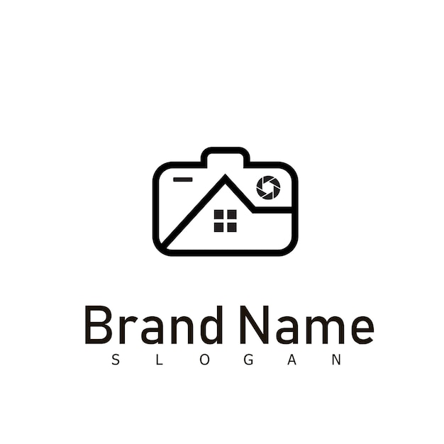 Vector photo studio camera logo kreative idea design