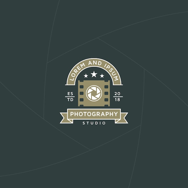 Photo and video production badge or label