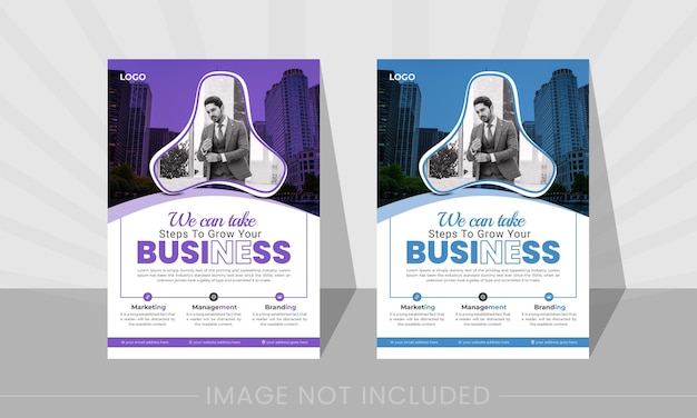 Photobased business flyer template