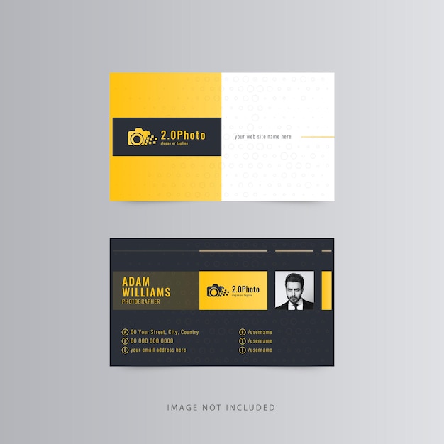 Photographer business card design