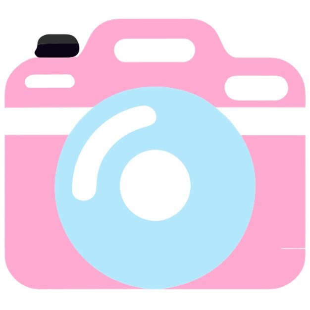 photographic camera icon icon colored shapes