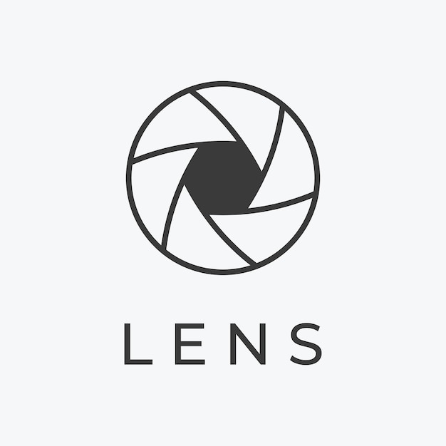 Photography camera logo lens camera shutter digital line professional elegant and modern logo can be used for studio photography and other businesses using vector illustration editing templates