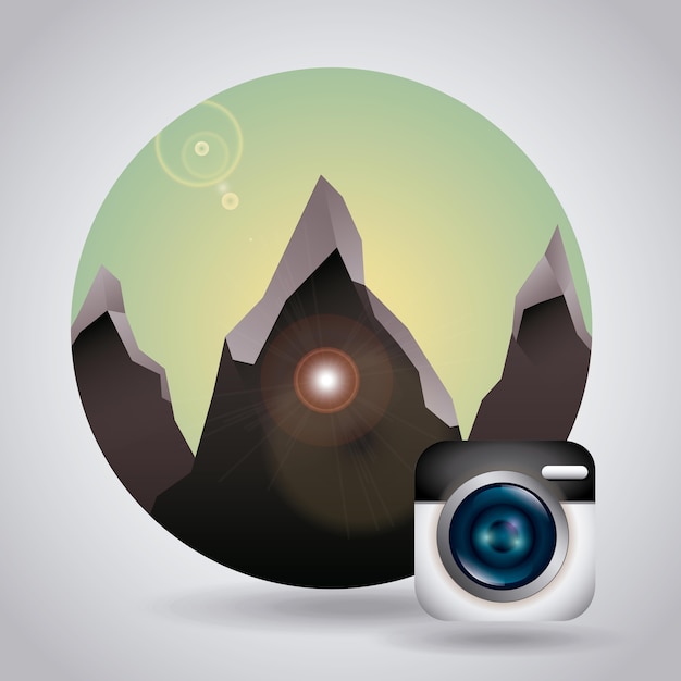 Vector photography concept design, vector illustration eps10 graphic