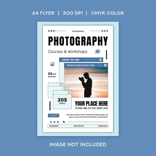 photography course amp workshop flyer