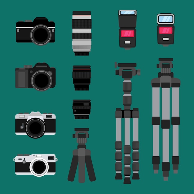 Vector photography equipment