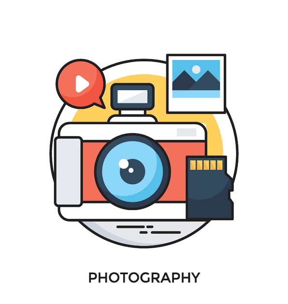 Photography Flat vector Icon