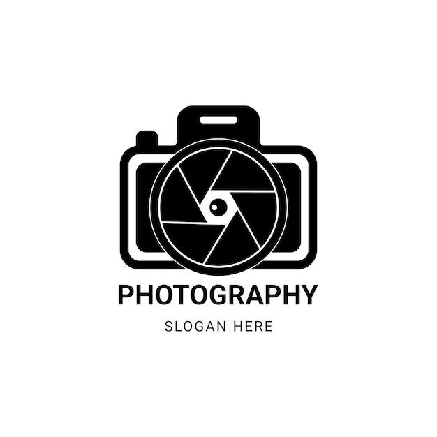 Photography logo in black color