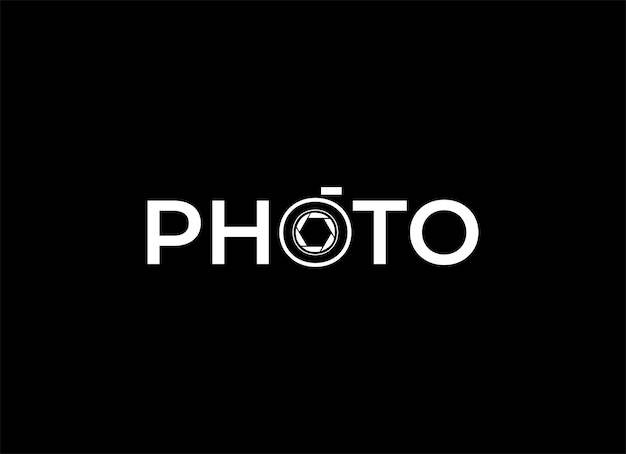 Modello di progettazione di logo di fotografia. distintivo di vettore minimalista. studio fotografico