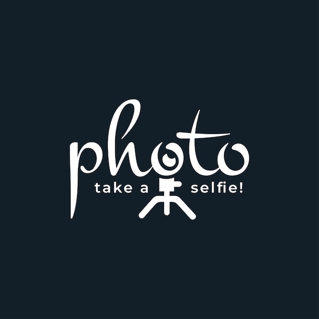 Photography logo design wordmark typography