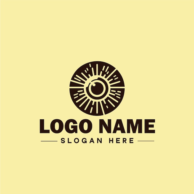 Vector photography logo icon studio photographer photo company brand logotype modern logo