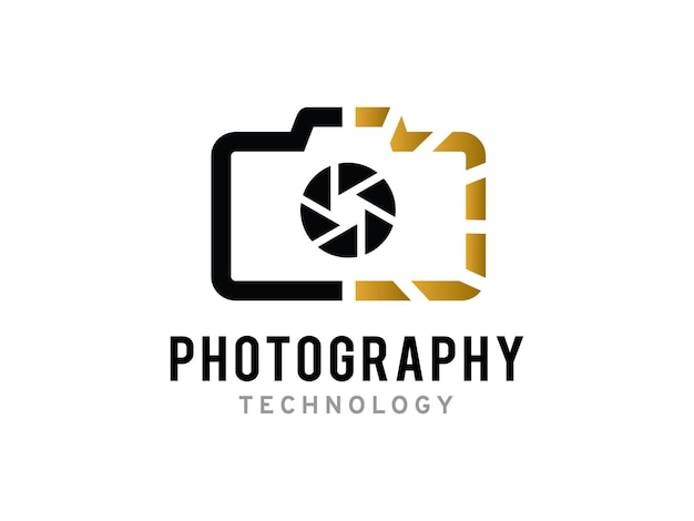 Фотографический символ логотипа или шаблон иконы