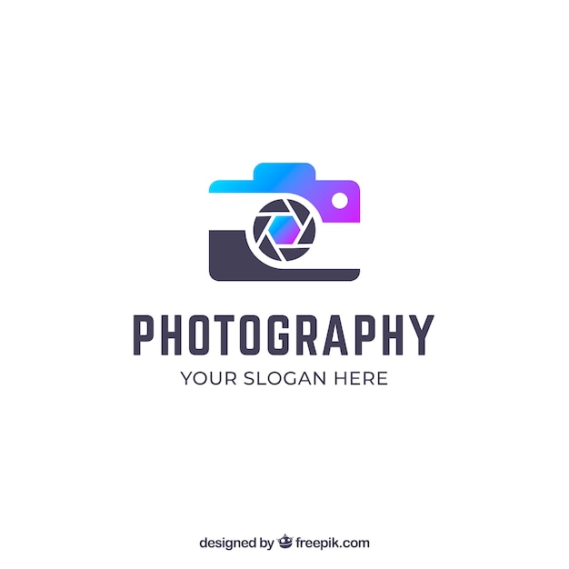 Logo della fotografia con colori sfumati