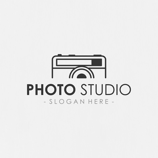 Photography logo with simple camera