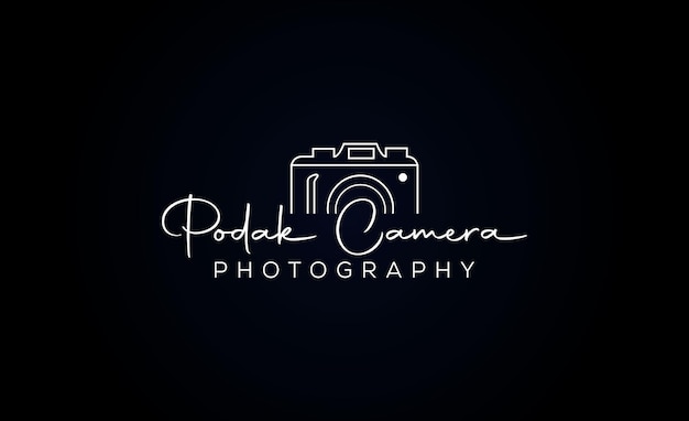 Tipografia fotografica logo della firma per l'otturatore della fotocamera astratta di fotografia di matrimonio