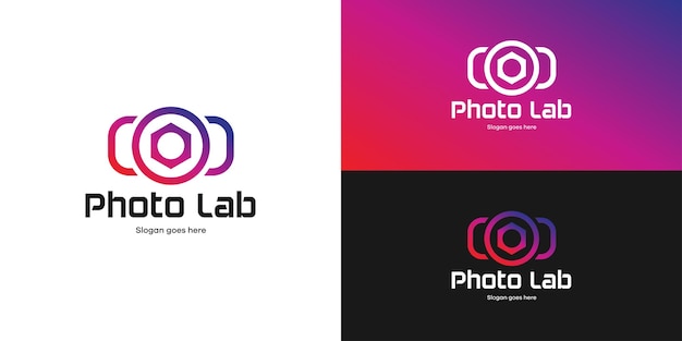 Modello di progettazione del logo photolab