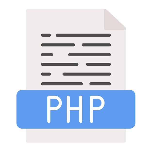 Php-bestand vectorillustratie