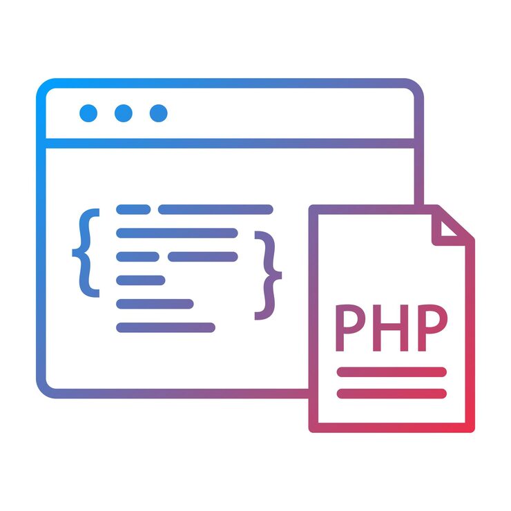 Vector php coding icon vector image can be used for coding and development