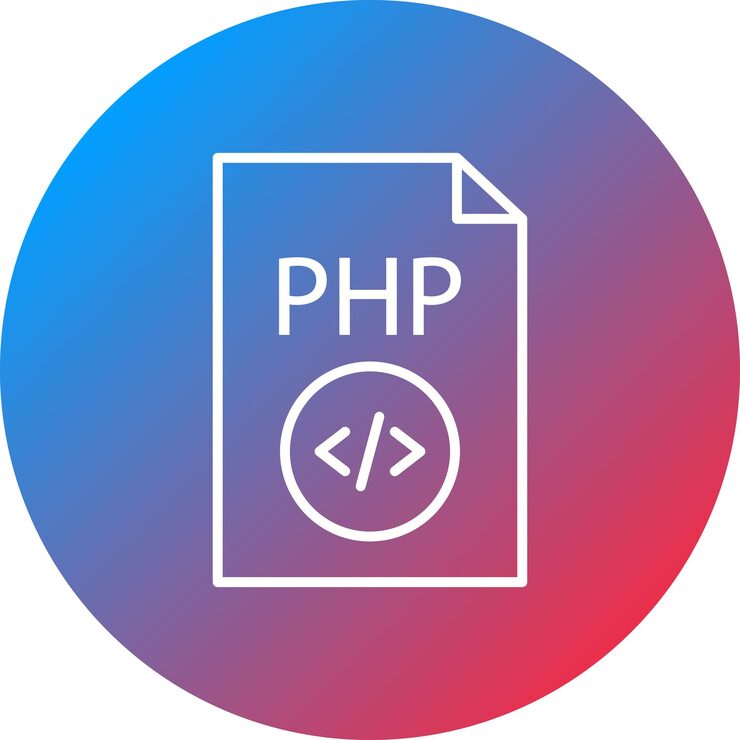 Vector php 파일 아이콘 터 이미지는 코딩 및 개발에 사용할 수 있습니다.