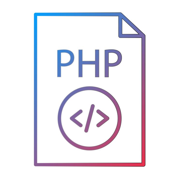 Vector php 檔案圖標向量圖像可以用於編碼和開發