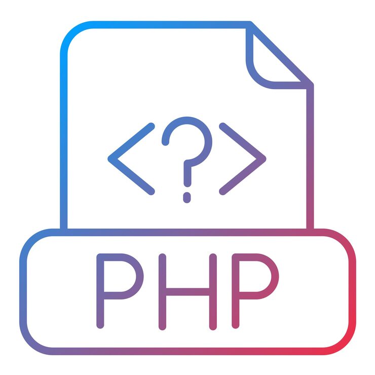 Vector php 파일 아이콘 터 이미지는 컴퓨터 프로그래밍에 사용할 수 있습니다.