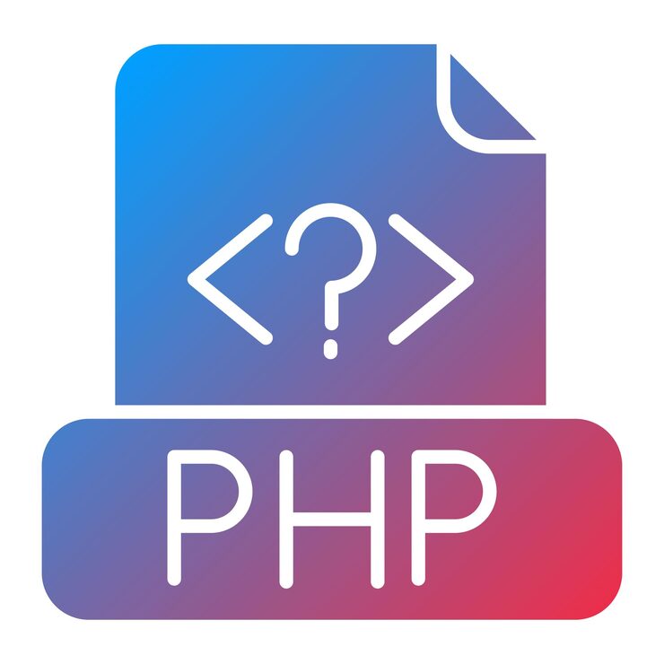 Vector php 파일 아이콘 터 이미지는 컴퓨터 프로그래밍에 사용할 수 있습니다.