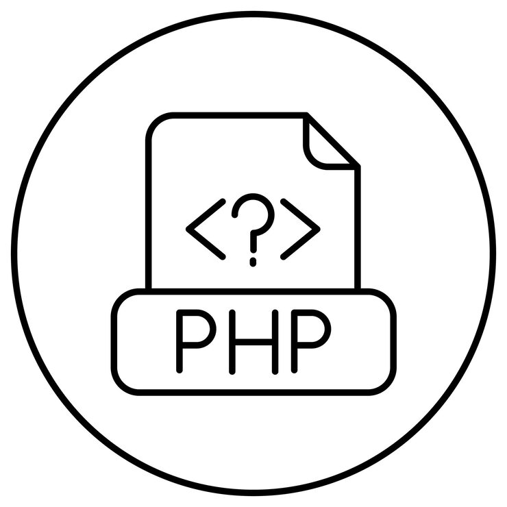 Vector php ファイルのアイコンベクトル画像は,コンピュータプログラミングに使用できます