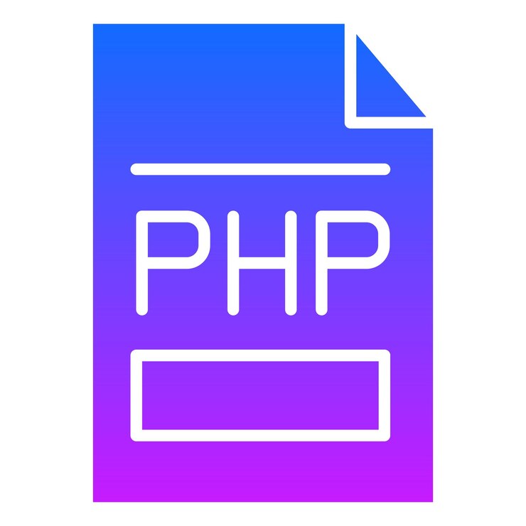 Vector php file icon