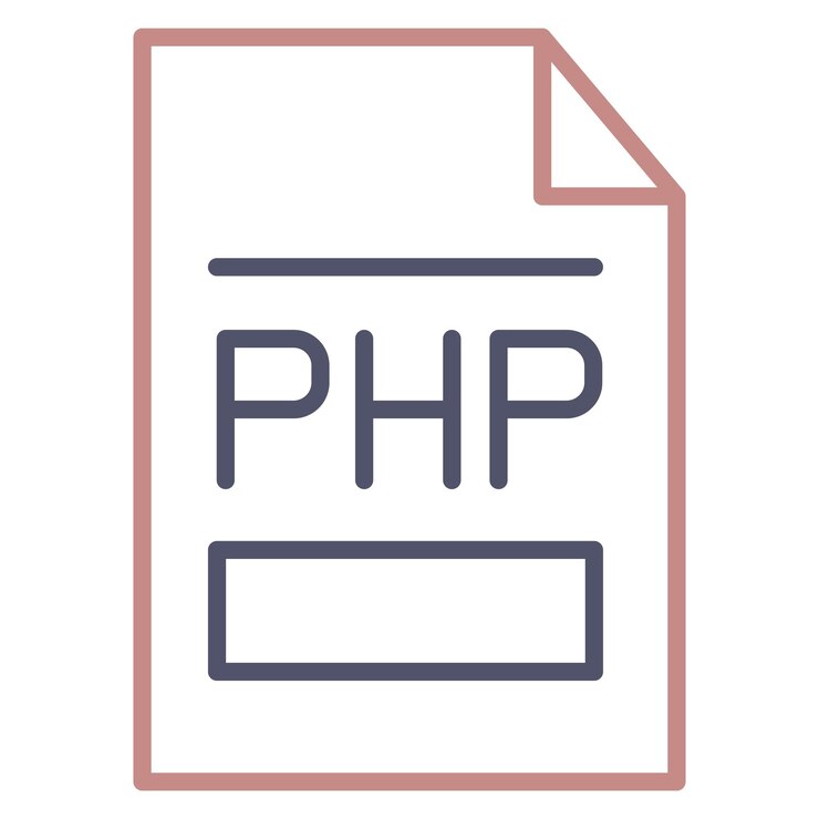 Vector php file icon