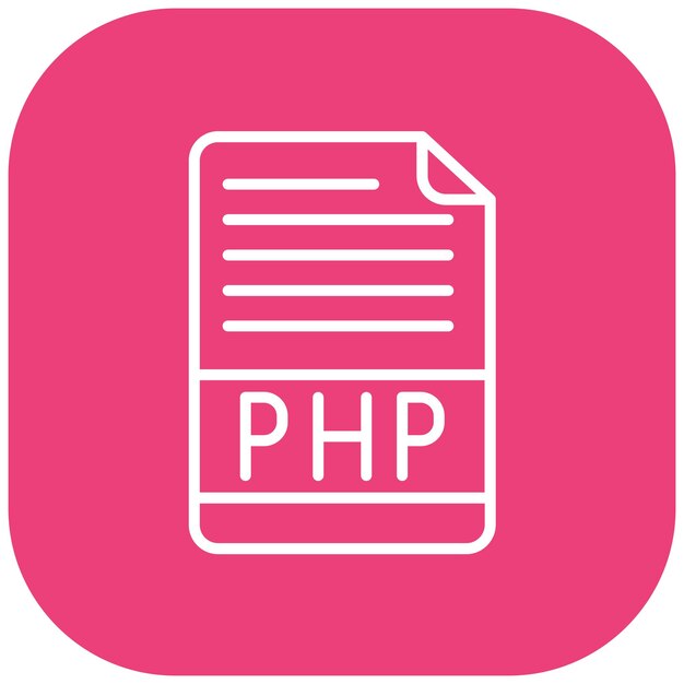 Стиль иллюстрации векторного файла Php