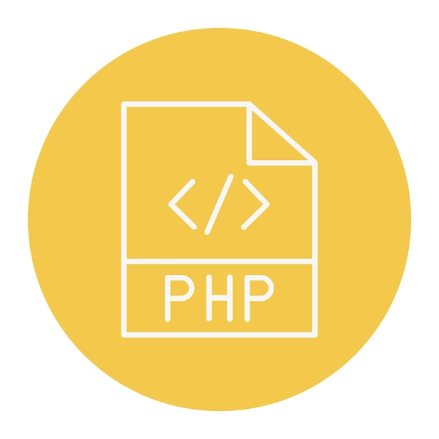 Векторная иллюстрация файла PHP