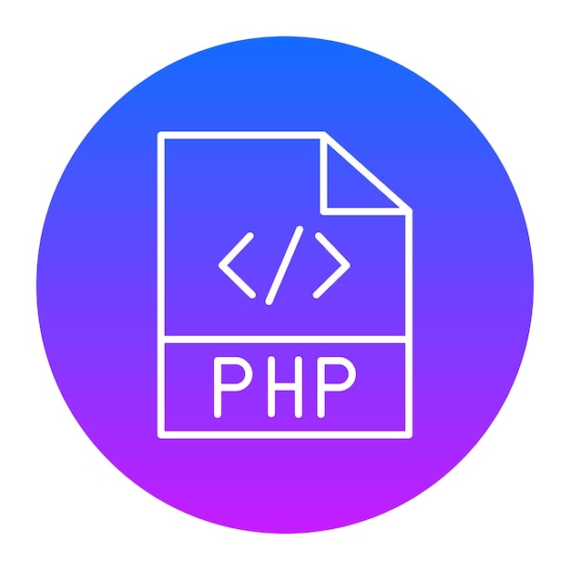 PHP ファイルのベクトルイラスト