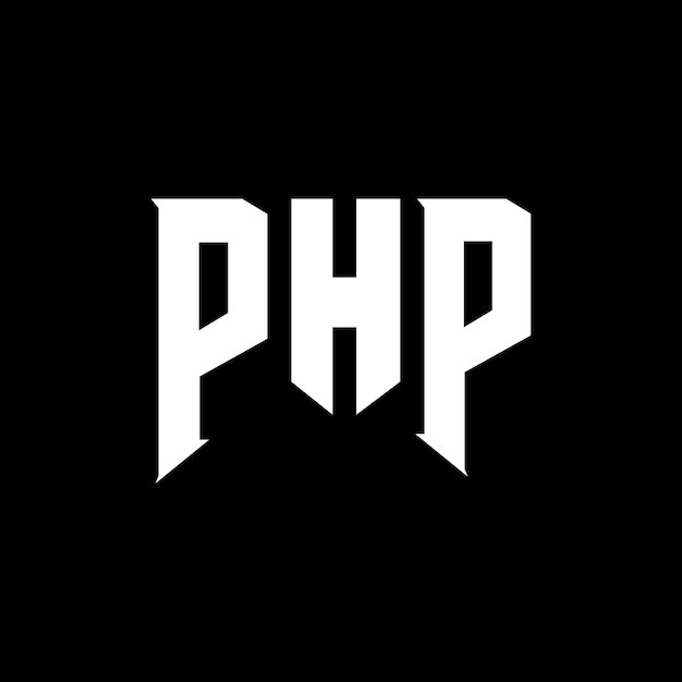 기술 회사를위한 PHP 글자 로고 디자인 PHP 로고 디자인 검은색과 색 컬러 조합 PHP 로고 PHP 터 PHP 디자인 PHP 아이콘 PHP 알파 PHP 타이포그래피 로고 디자인
