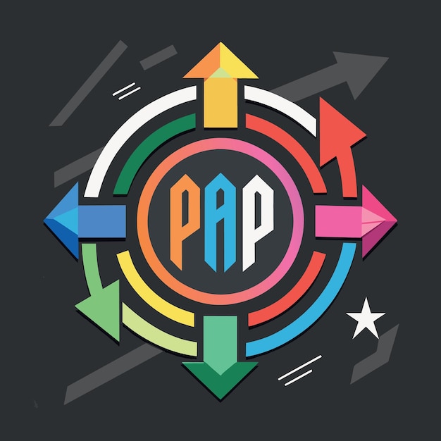 php modern programming language for software development or application concept multi color arrows