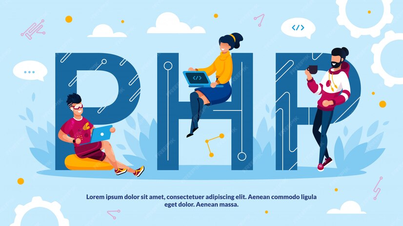 Premium Vector | PHP Programming Language and Software Development