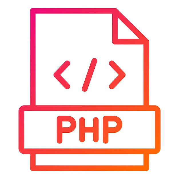 Php vector icon design illustration