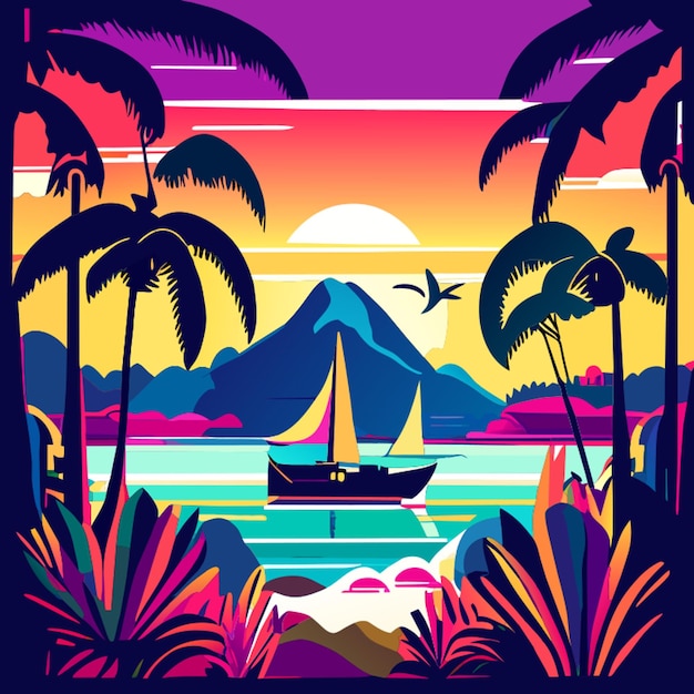 Phuket vectorillustratie