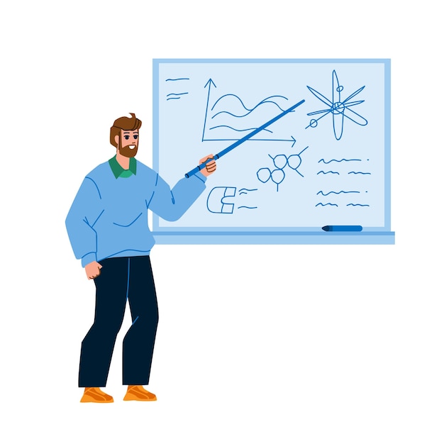 physic education lesson teaching teacher vector