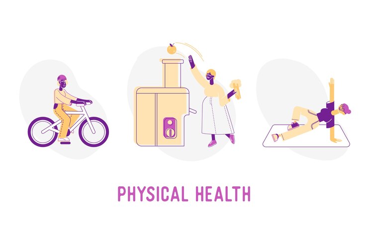Vector physical health concept illustration