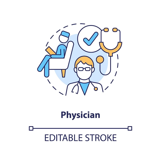 Physician concept icon