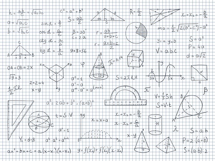 Vector physics and geometry formulas and equations
