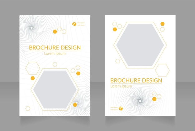 Physics and natural science blank brochure design