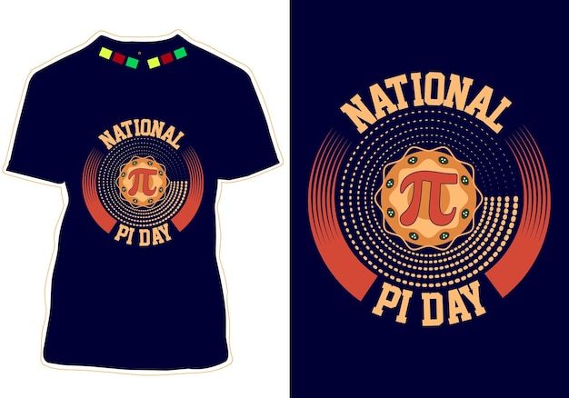 Pi dag t-shirt ontwerp vector