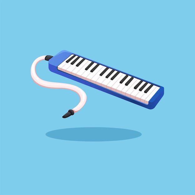 Pianika piano muziek instrument symbool cartoon illustratie vector