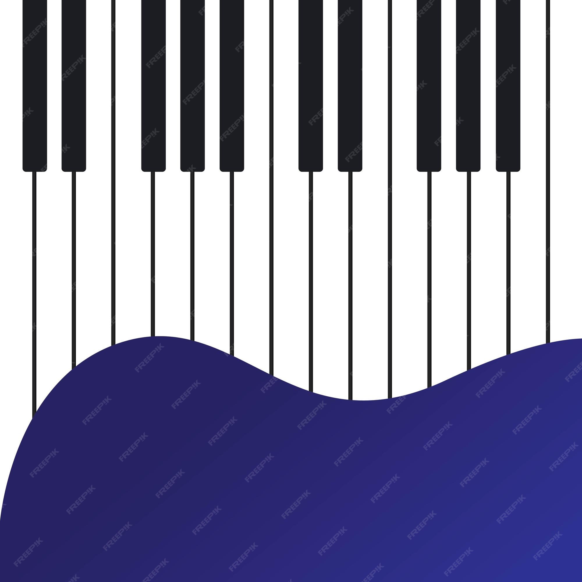 Premium Vector | Piano background vector illustration design template