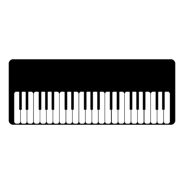 Piano icon logo vector design template