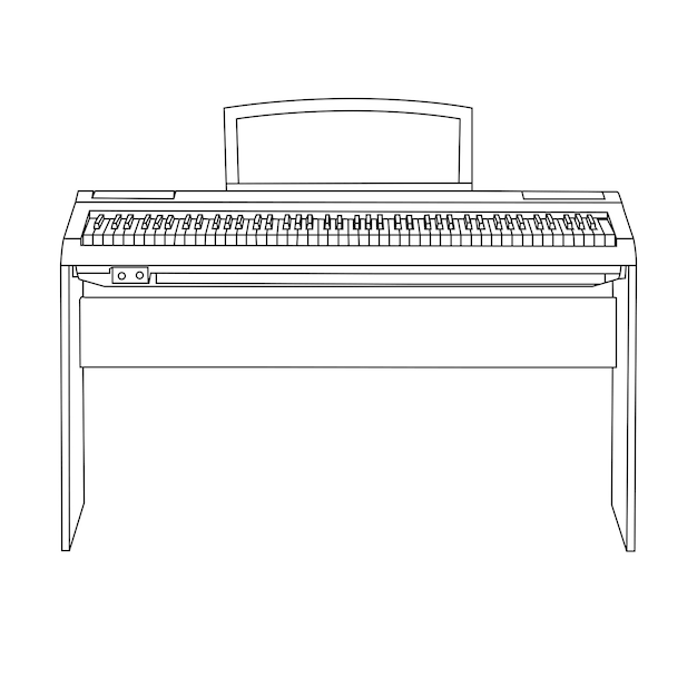 Piano icon vector illustration symbol desigm