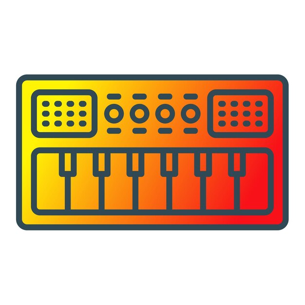 Vector piano icon