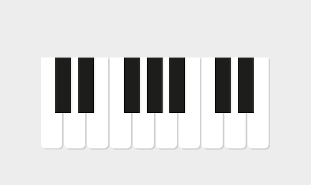 Piano icoon, Musical, Flat Design.Keys Icon.Vector Illustratie