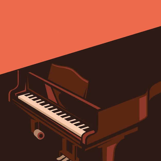 Piano illustratie