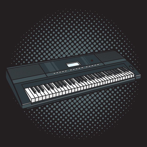 ピアノ楽器ベクトルイラスト